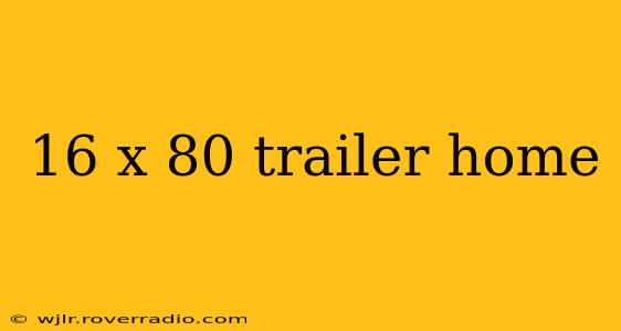 16 x 80 trailer home