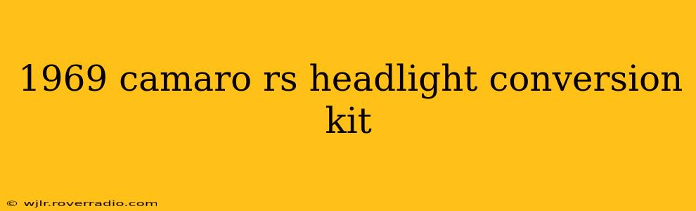 1969 camaro rs headlight conversion kit