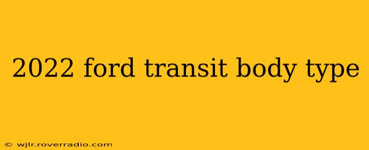 2022 ford transit body type