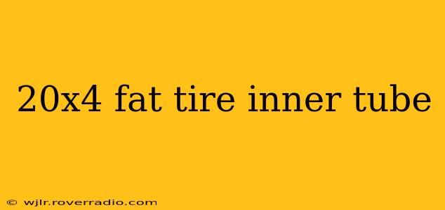 20x4 fat tire inner tube