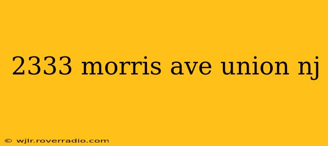 2333 morris ave union nj