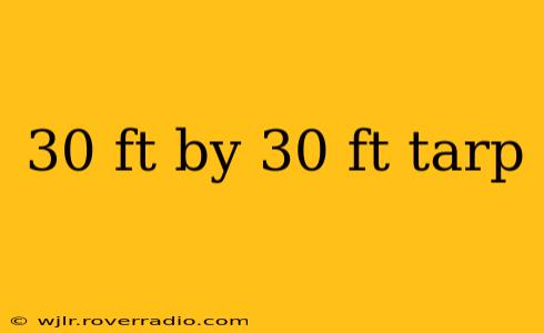 30 ft by 30 ft tarp