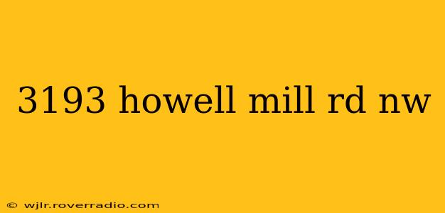 3193 howell mill rd nw