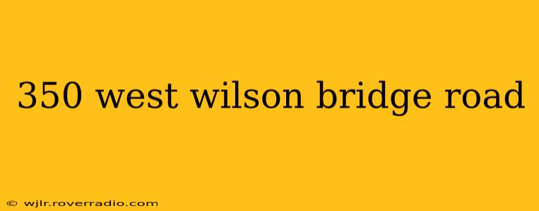 350 west wilson bridge road