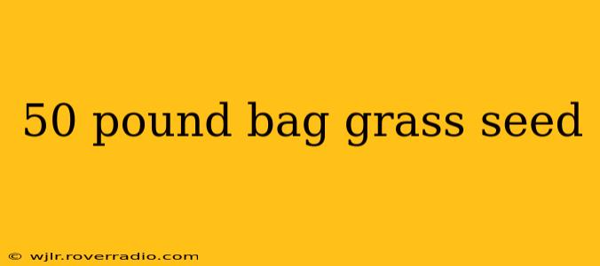 50 pound bag grass seed