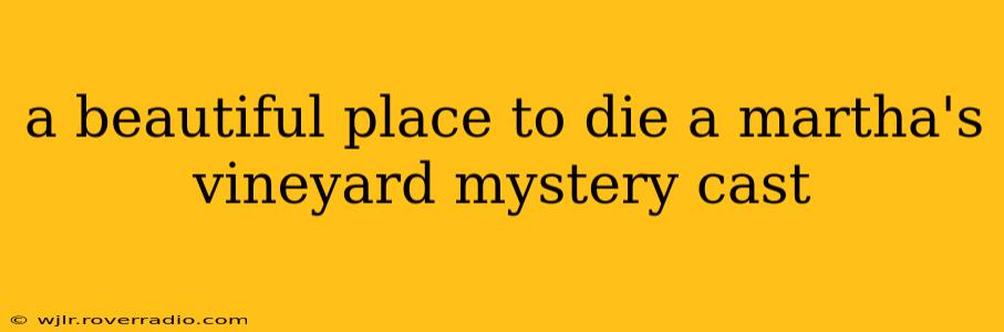 a beautiful place to die a martha's vineyard mystery cast