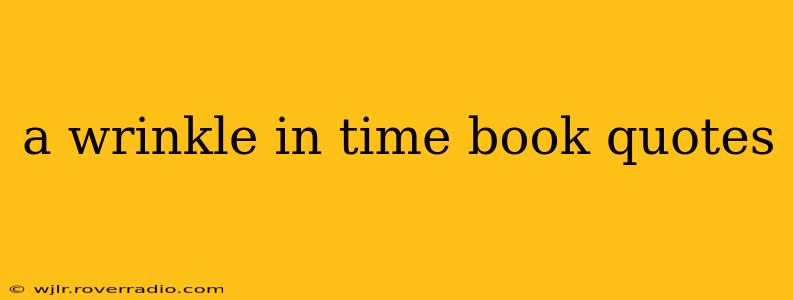 a wrinkle in time book quotes