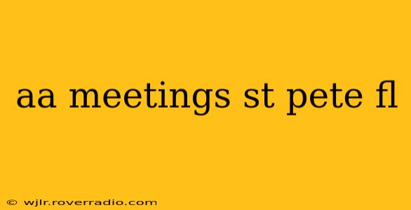 aa meetings st pete fl