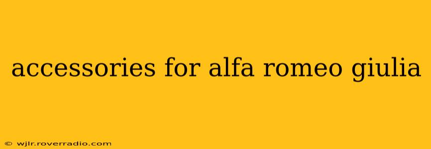 accessories for alfa romeo giulia