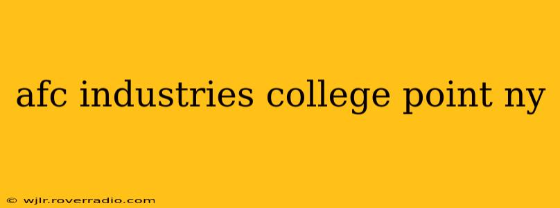 afc industries college point ny