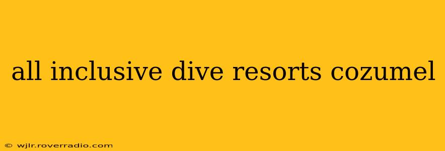all inclusive dive resorts cozumel