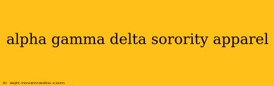 alpha gamma delta sorority apparel