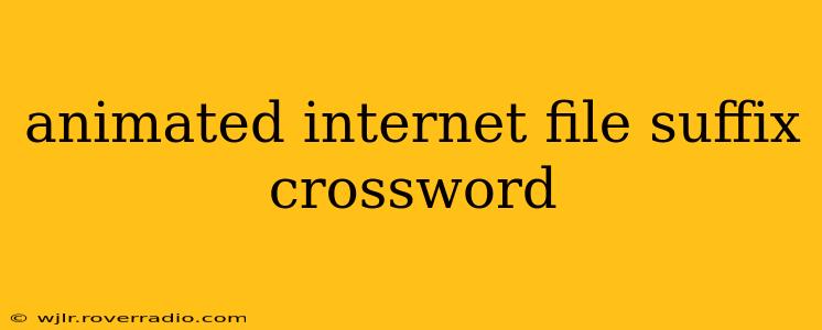 animated internet file suffix crossword