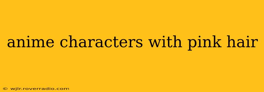 anime characters with pink hair
