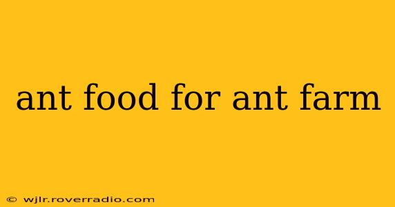 ant food for ant farm
