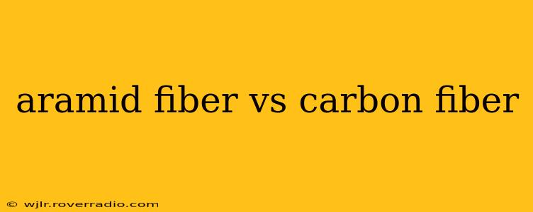 aramid fiber vs carbon fiber