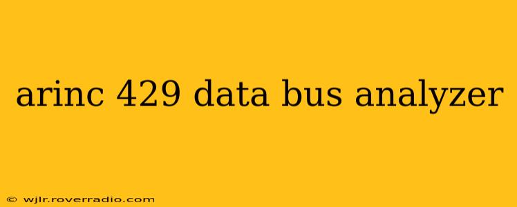 arinc 429 data bus analyzer