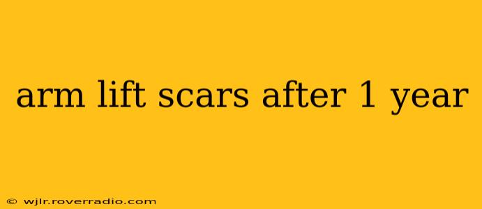 arm lift scars after 1 year