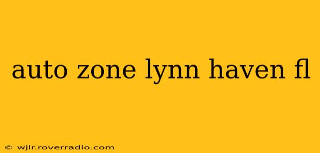 auto zone lynn haven fl
