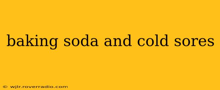 baking soda and cold sores