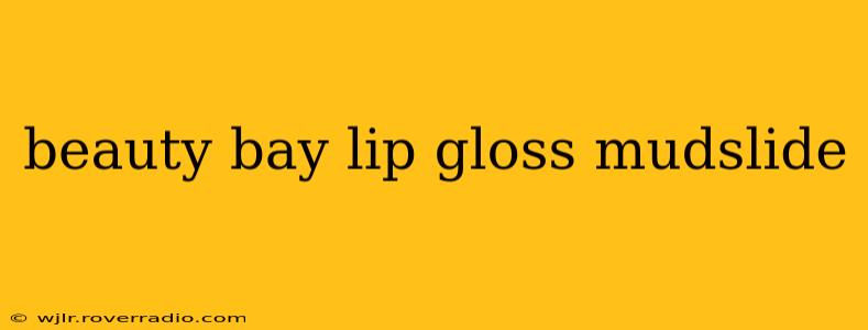 beauty bay lip gloss mudslide