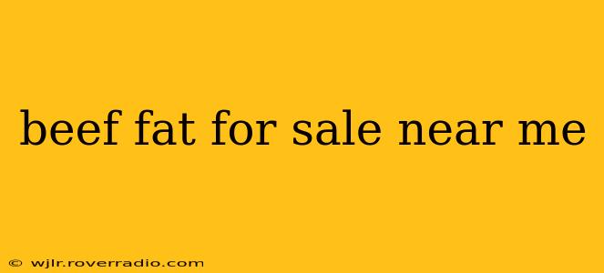 beef fat for sale near me