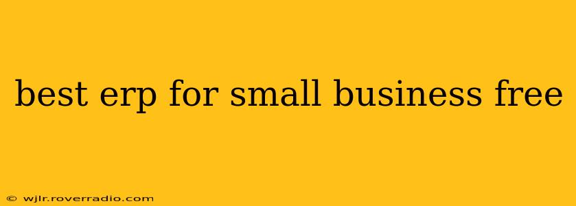 best erp for small business free