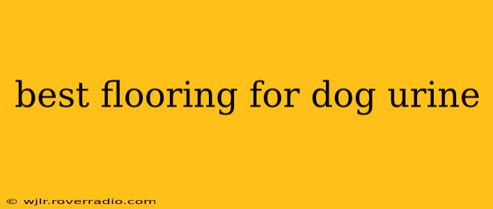 best flooring for dog urine