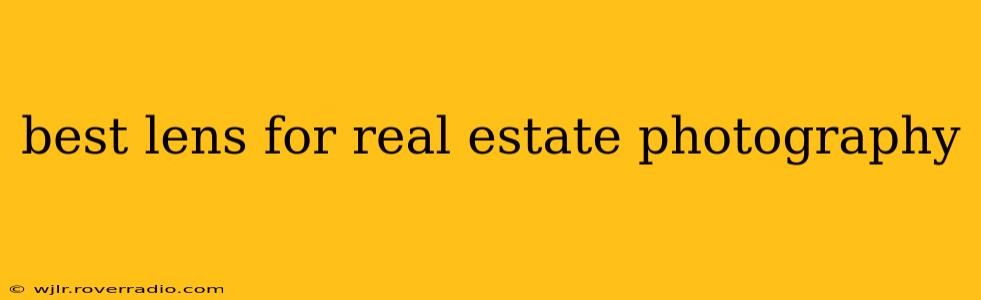 best lens for real estate photography