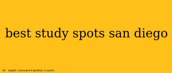best study spots san diego