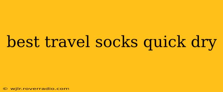best travel socks quick dry