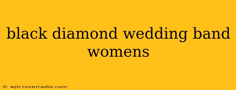 black diamond wedding band womens