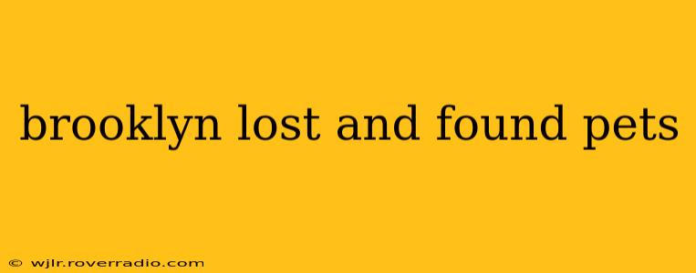 brooklyn lost and found pets