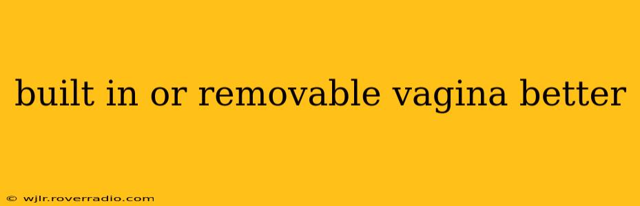 built in or removable vagina better