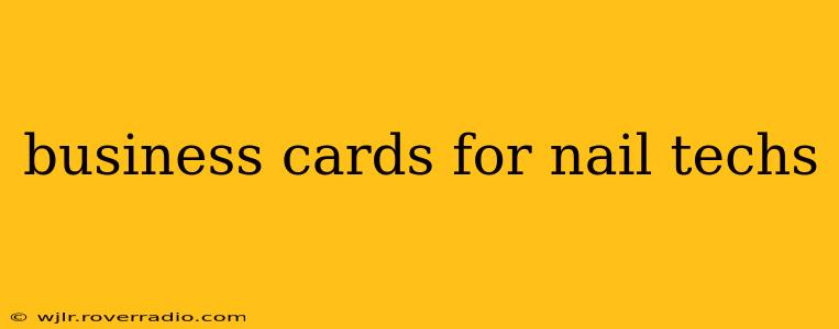 business cards for nail techs