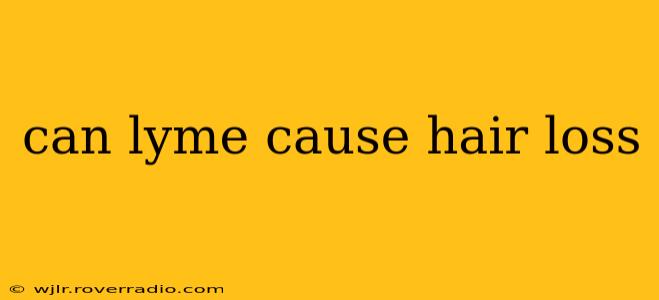 can lyme cause hair loss