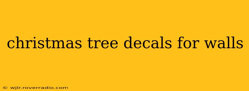 christmas tree decals for walls