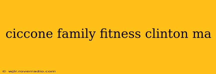 ciccone family fitness clinton ma