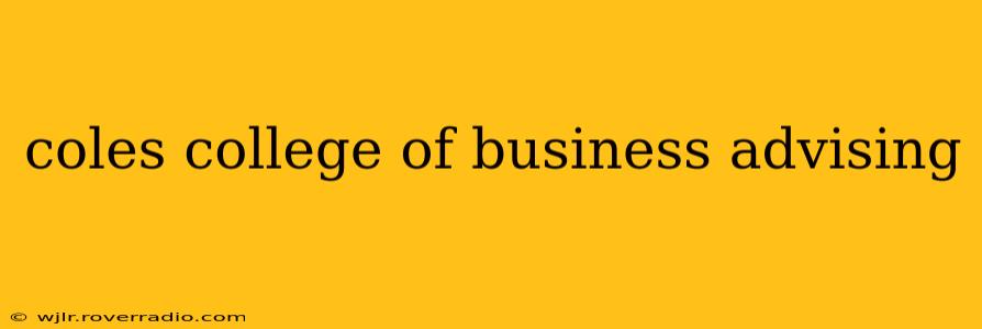 coles college of business advising