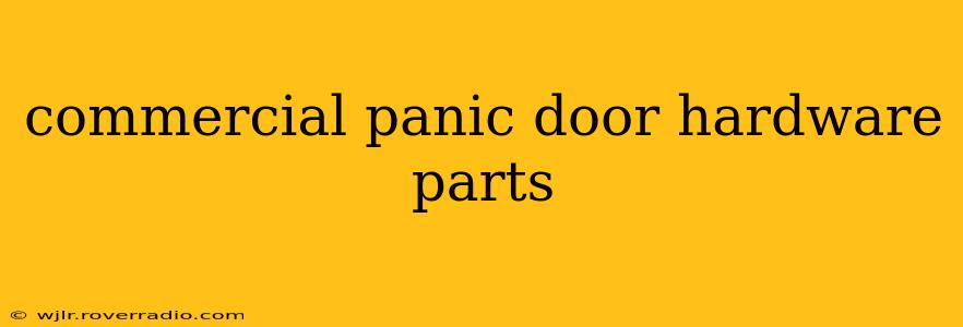 commercial panic door hardware parts