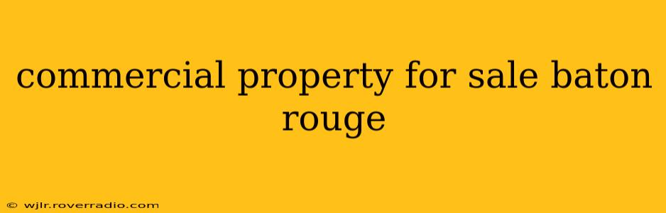 commercial property for sale baton rouge