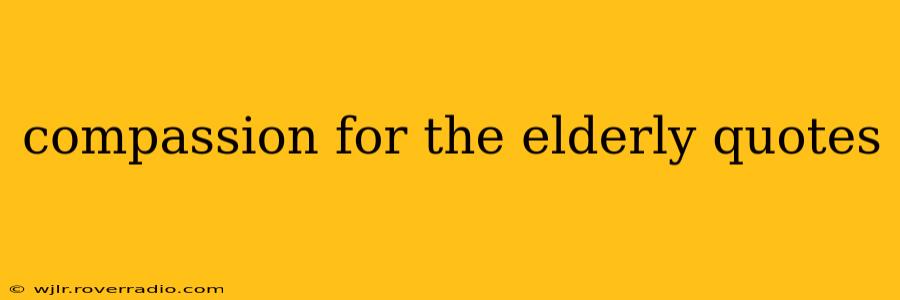compassion for the elderly quotes