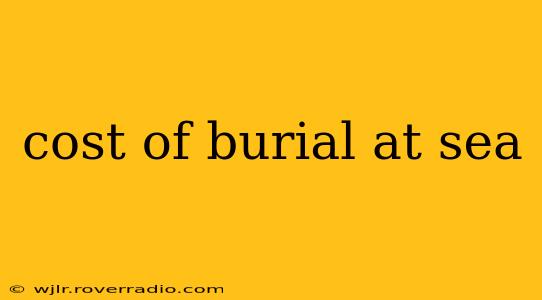 cost of burial at sea