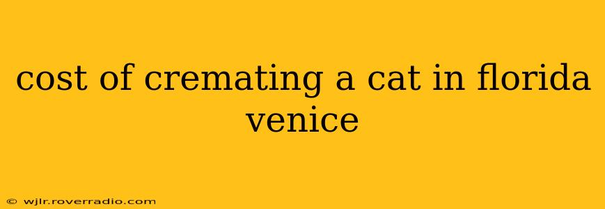 cost of cremating a cat in florida venice