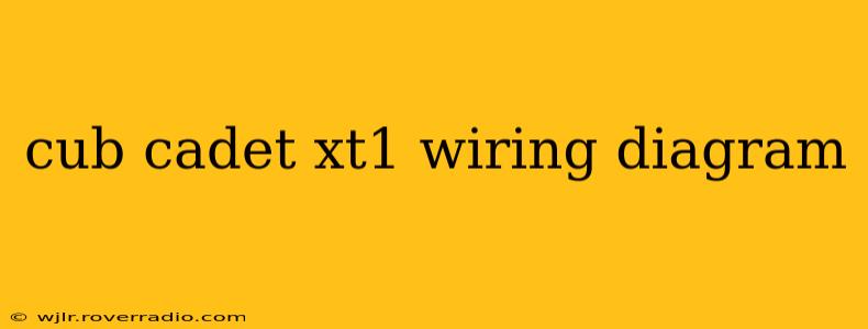 cub cadet xt1 wiring diagram