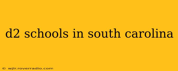 d2 schools in south carolina