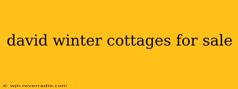 david winter cottages for sale