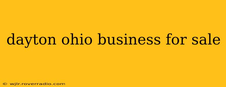 dayton ohio business for sale