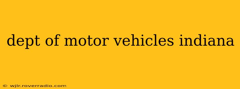 dept of motor vehicles indiana