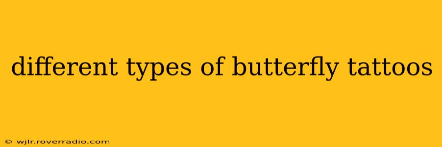 different types of butterfly tattoos